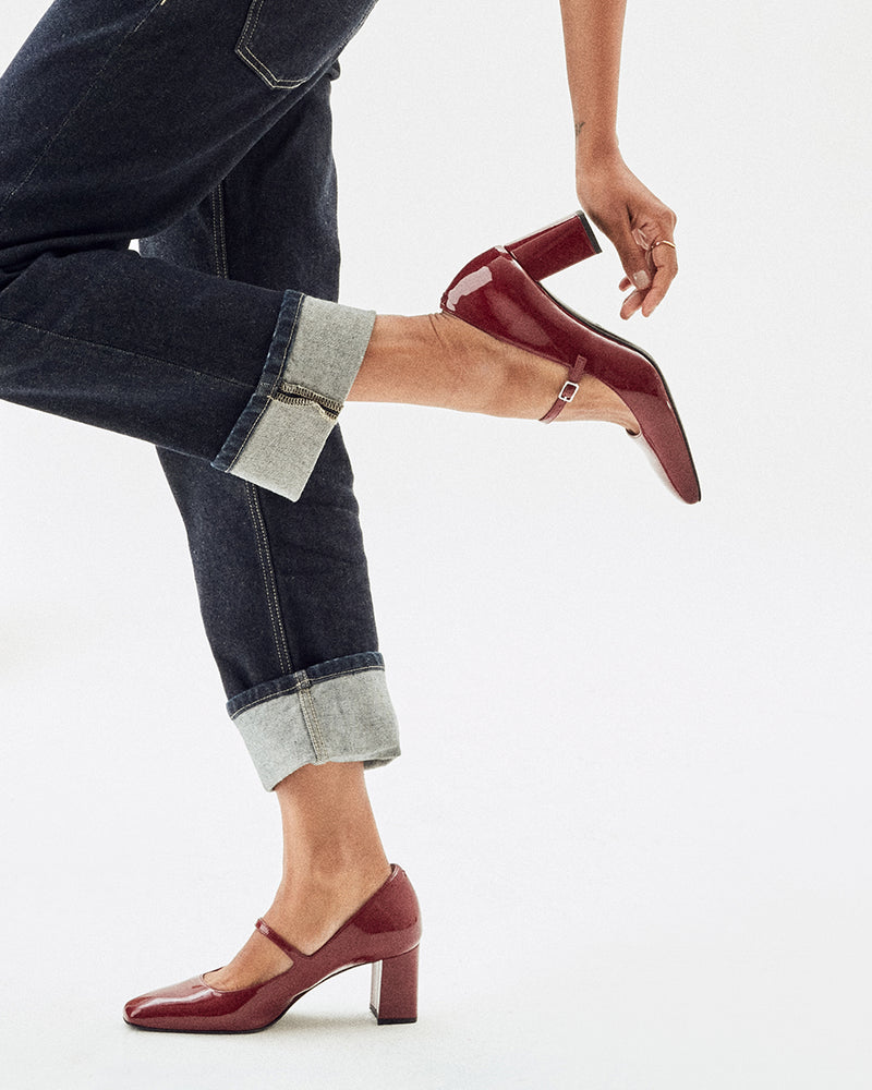 Inez Women's Celine - Burgundy Patent