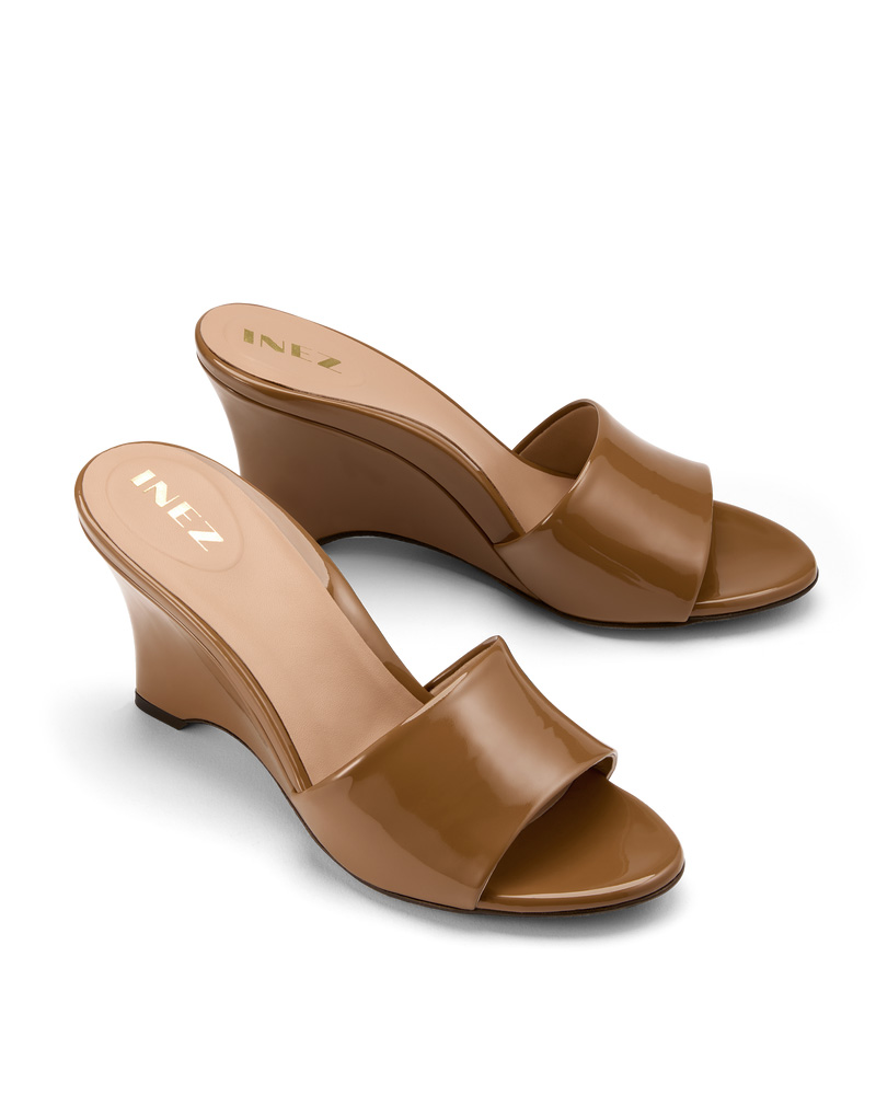 Inez Women's Carmen - Toffee Patent