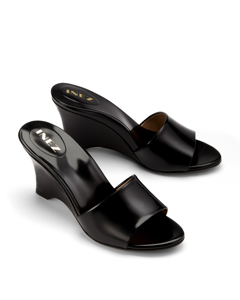 Inez Women's Carmen - Black Abrasivato