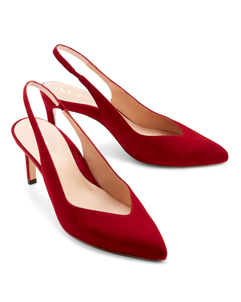 Inez Women's Mia - Deep Red Suede