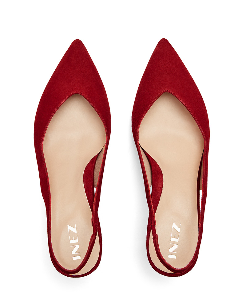 Inez Women's Mia - Deep Red Suede