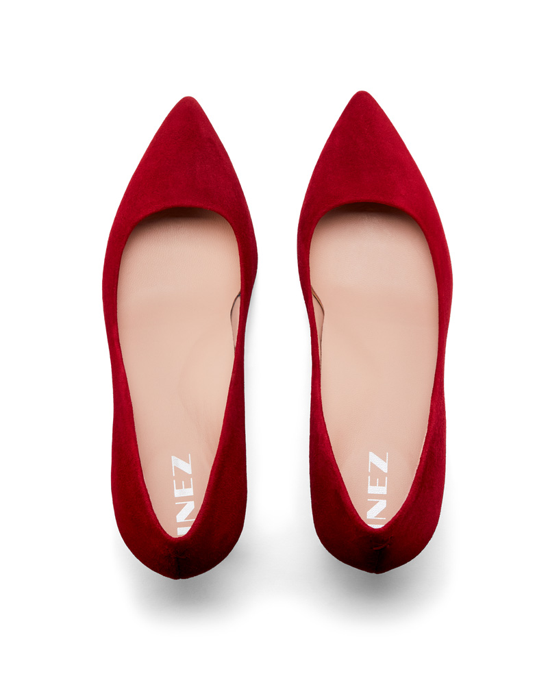 Inez Women's Lola - Deep Red Suede